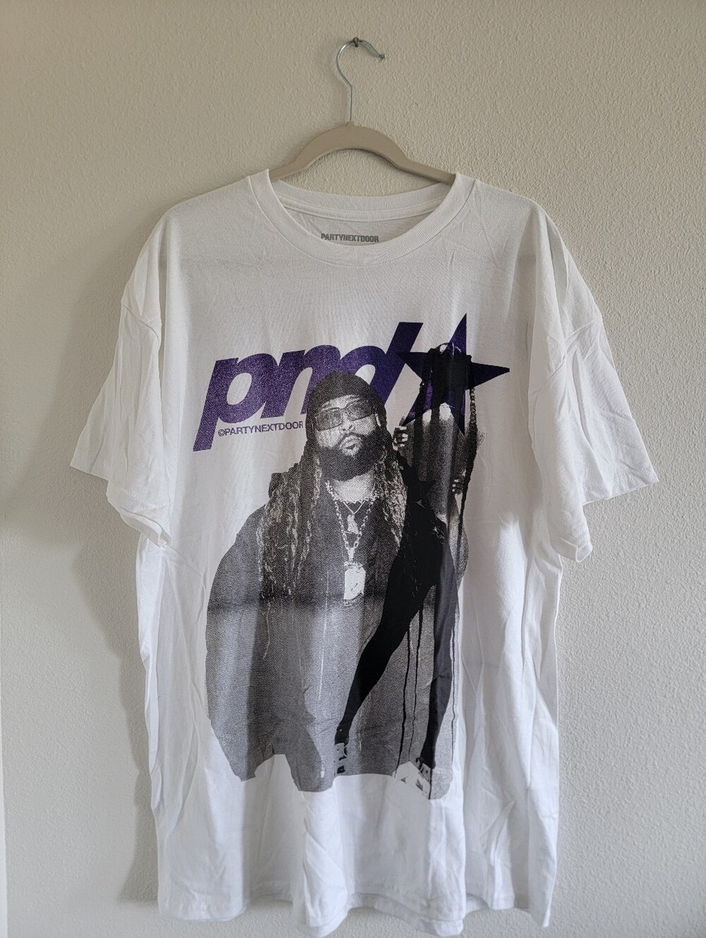 PartyNextDoor White Short Sleeve Graphic T-Shirt Size XL